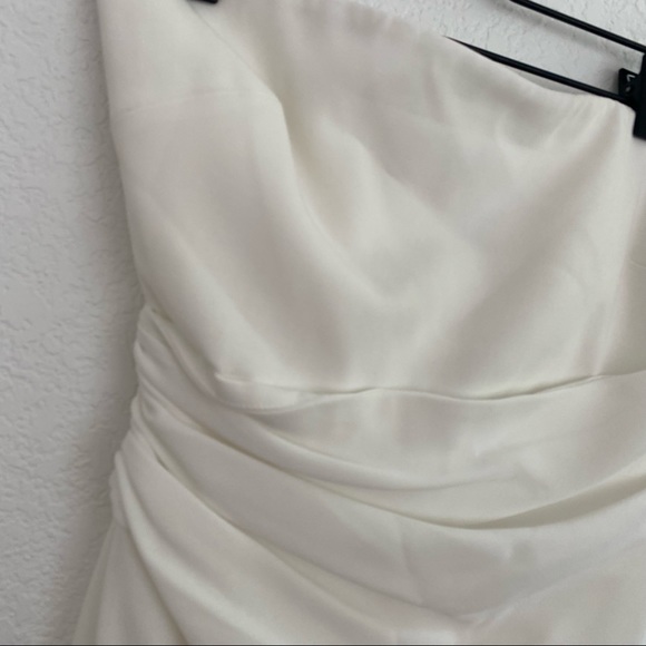 CINQ A SEPT Women's 10 White "Ella" Strapless Mini Dress - Picture 11 of 13